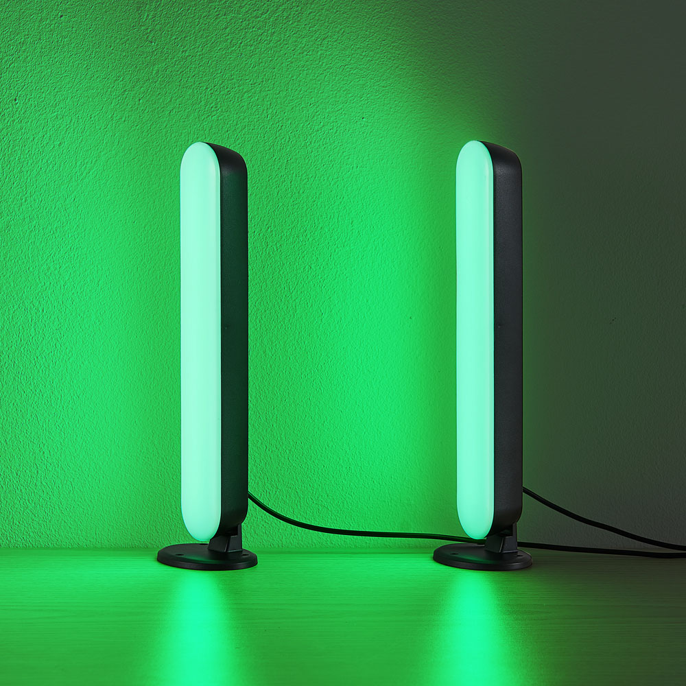 TRIO Game Black Integrated LED Gaming Table Lamp 2 Pack Image 5