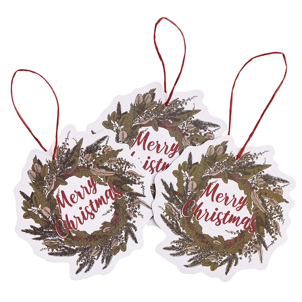 Wilko Winter Fables Wreath Tag 8 Pack Image 3