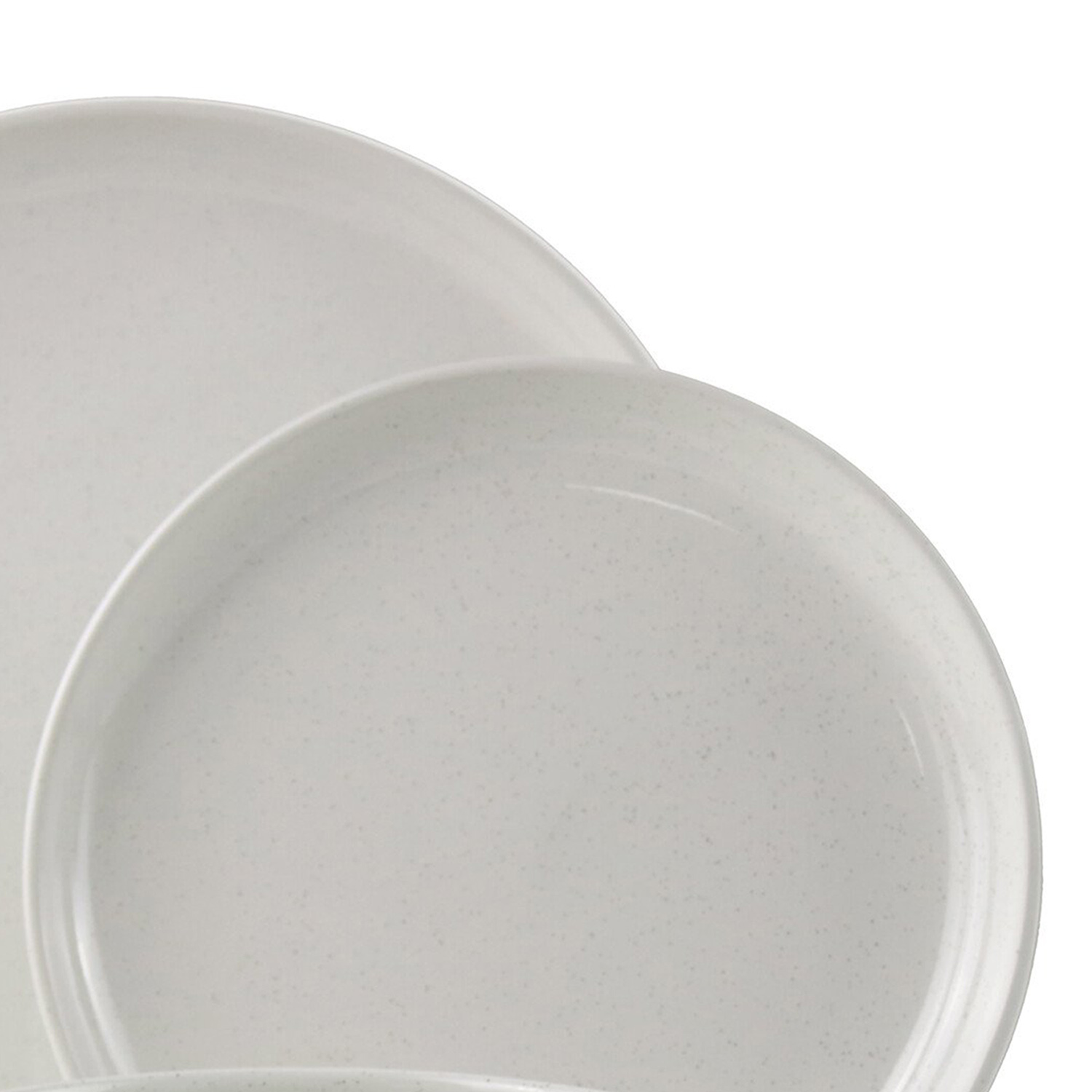 Easy Living 12 Piece Speckled Dinner Set - White Image 6
