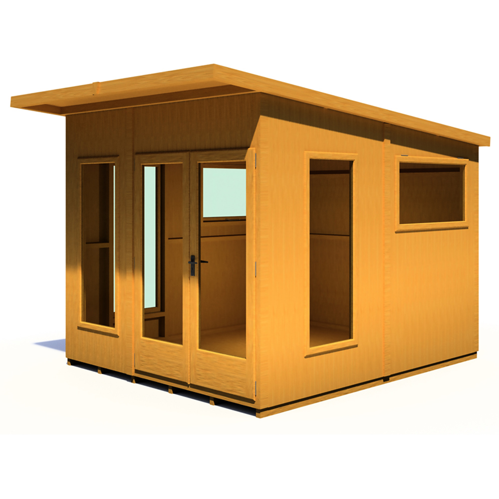 Shire Miami 8 x 10ft Double Door Contemporary Summerhouse Image 3
