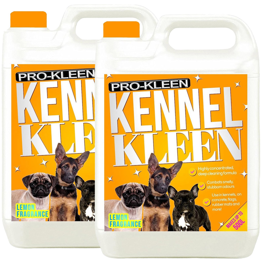 Pro-Kleen Lemon Fragrance Kennel Kleen Cleaner 10L Lemon Fragrance 5L 2 Pack Image 1