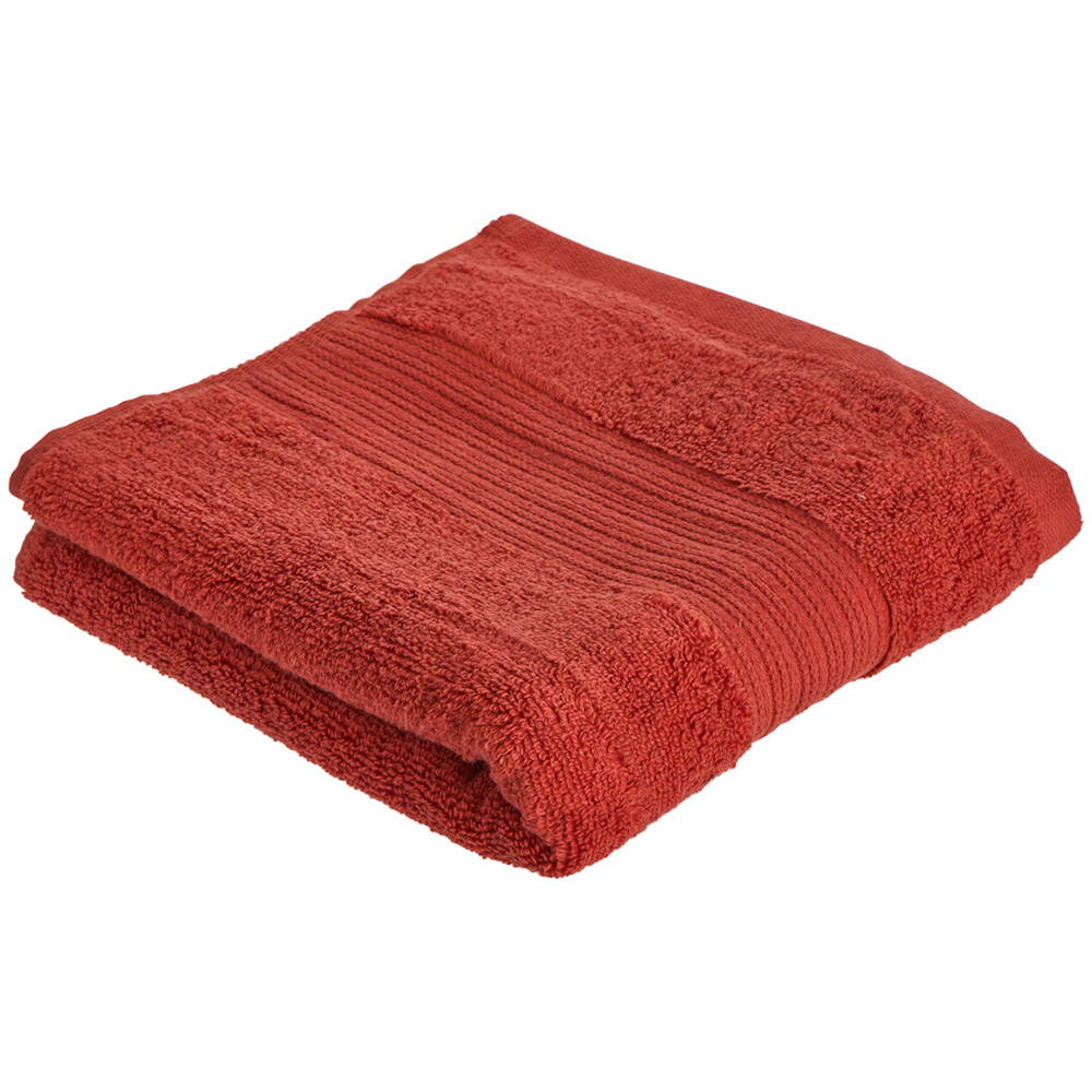 Wilko Supersoft Cotton Chilli Hand Towel Image 1