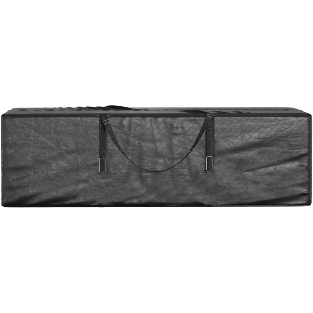 Walplus Black Polyethylene Garden Cushion Storage Bag 55 x 40 x 135cm 2 Pack Image 3
