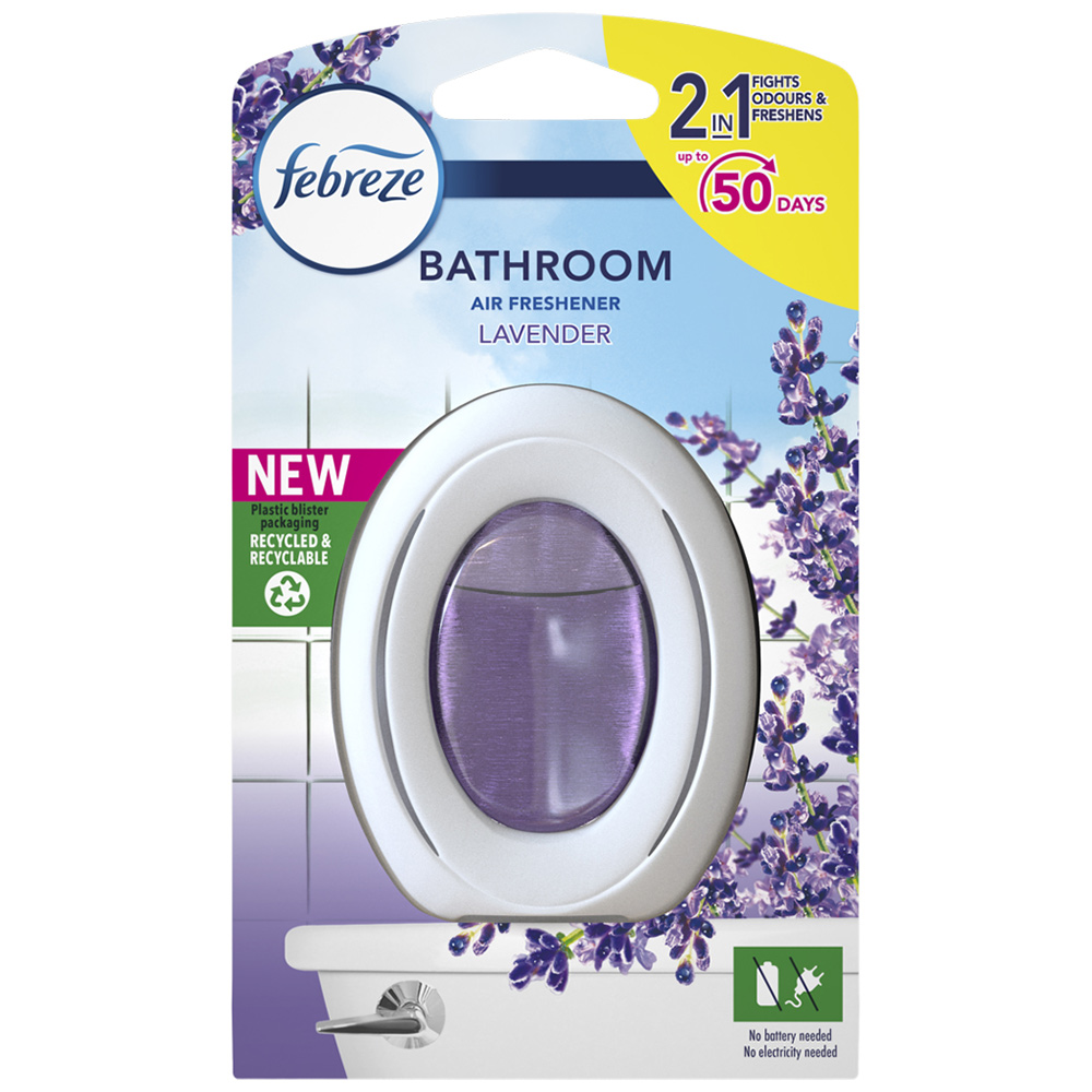 Febreze Lavender Bathroom Air Freshener 7.5ml Image 1