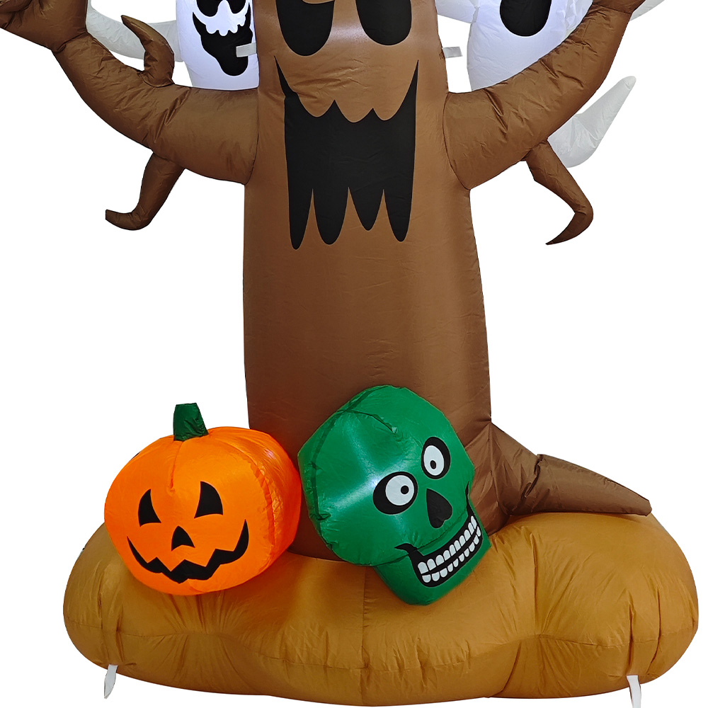 SO Halloween Inflatable Tree with Pumpkin and Ghost 7.9ft Image 3