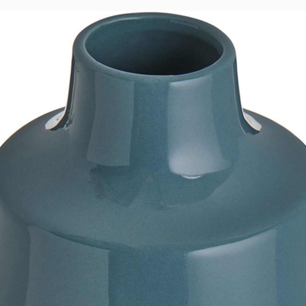 Wilko Blue Curved Vase Image 5
