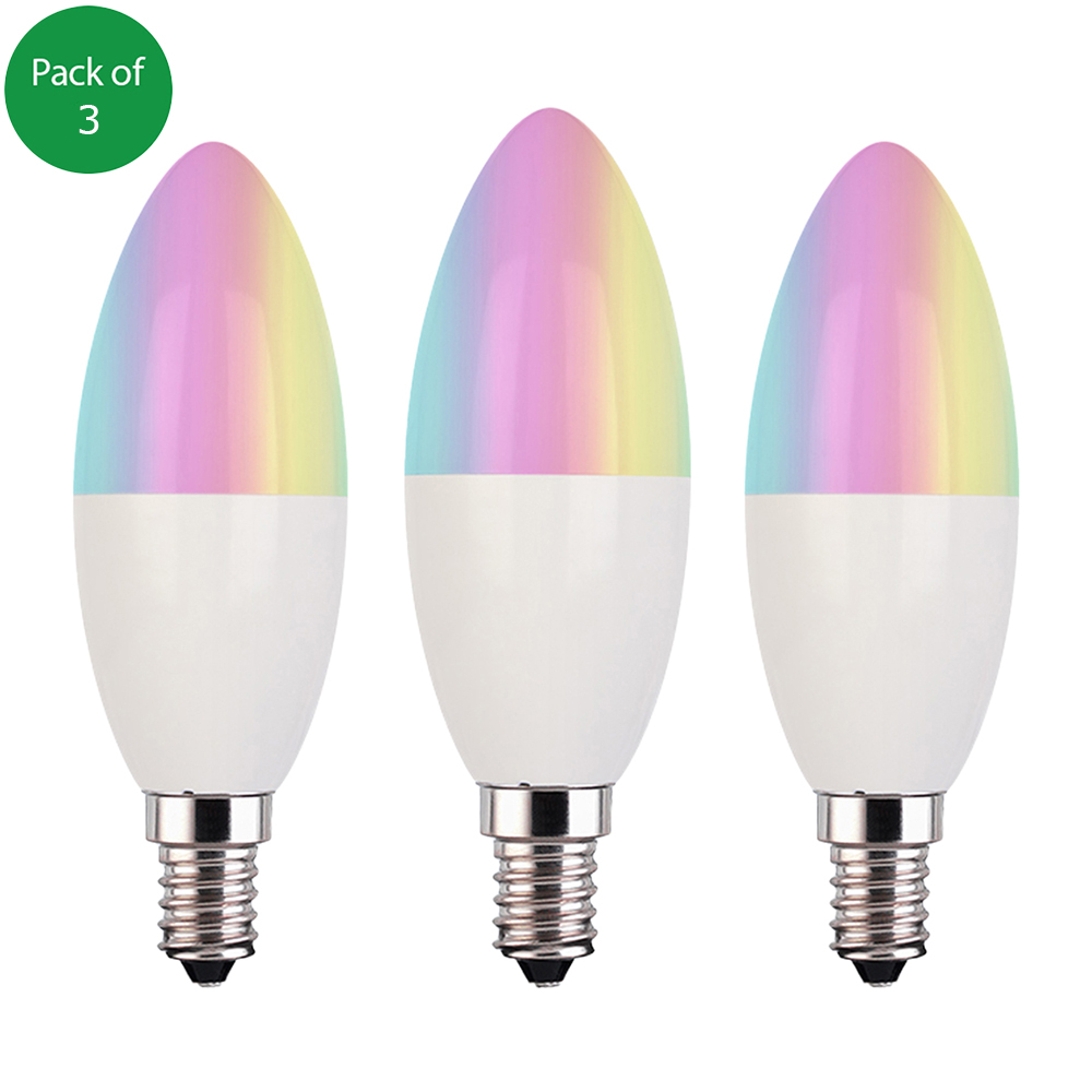 ENER-J 3 Piece Smart Wi-Fi 4.5W LED Candle Lamp Image 1