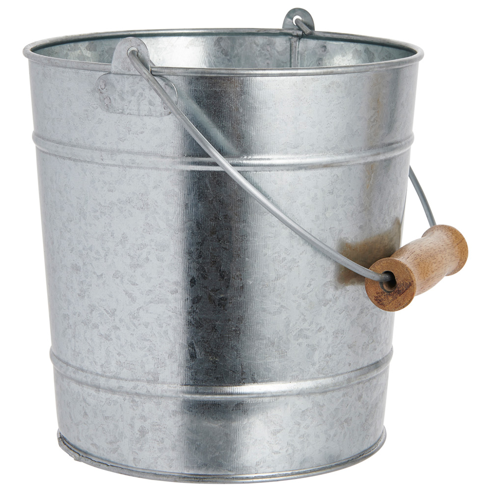 Wilko Galvanised Metal Bucket Image 2