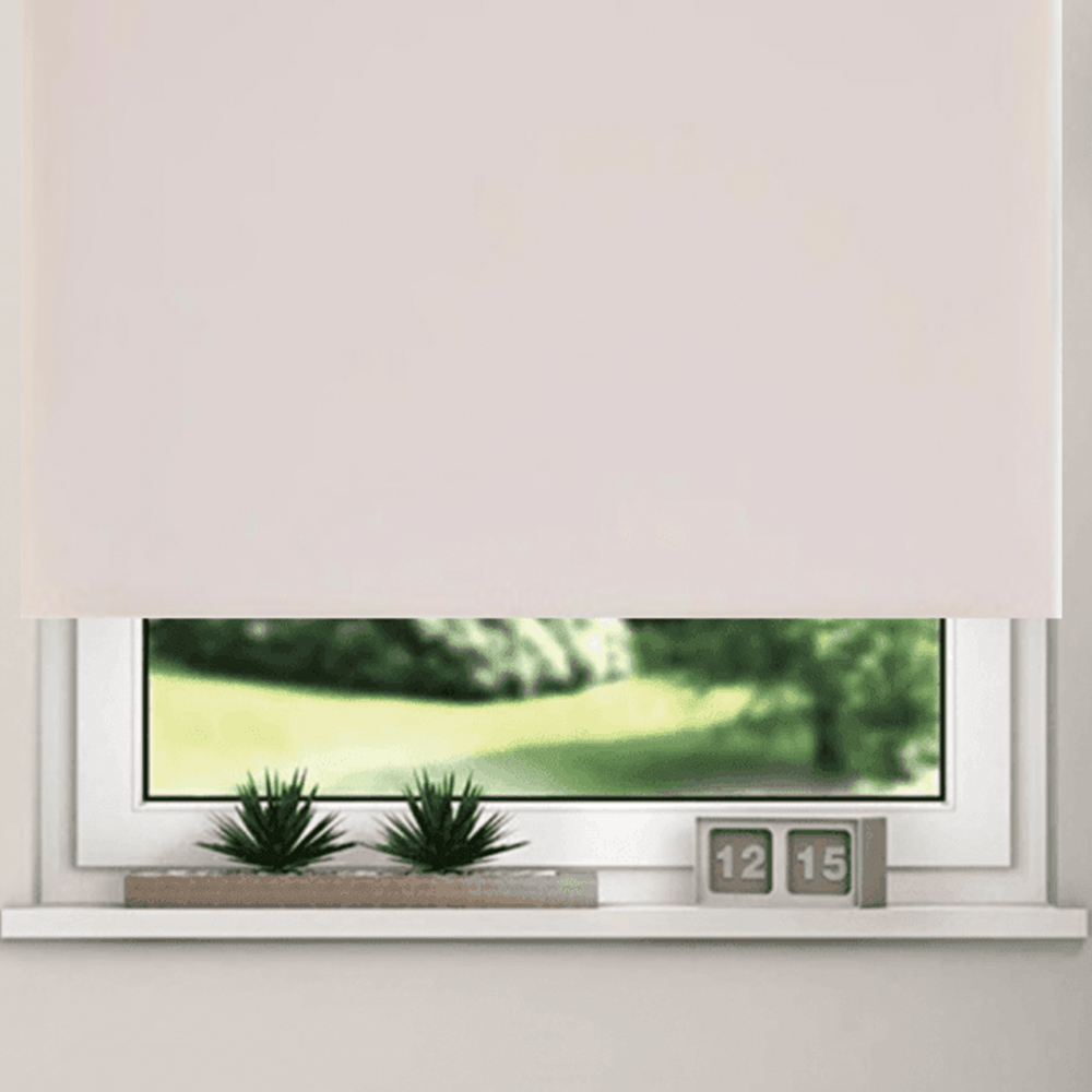 New EdgeBlinds Thermal Blackout Roller Blinds Pink 120cm Image 3