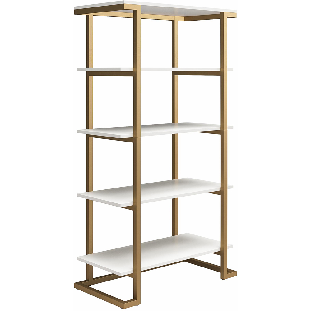 Dorel Home Camila 5 Shelf White Bookcase Image 2