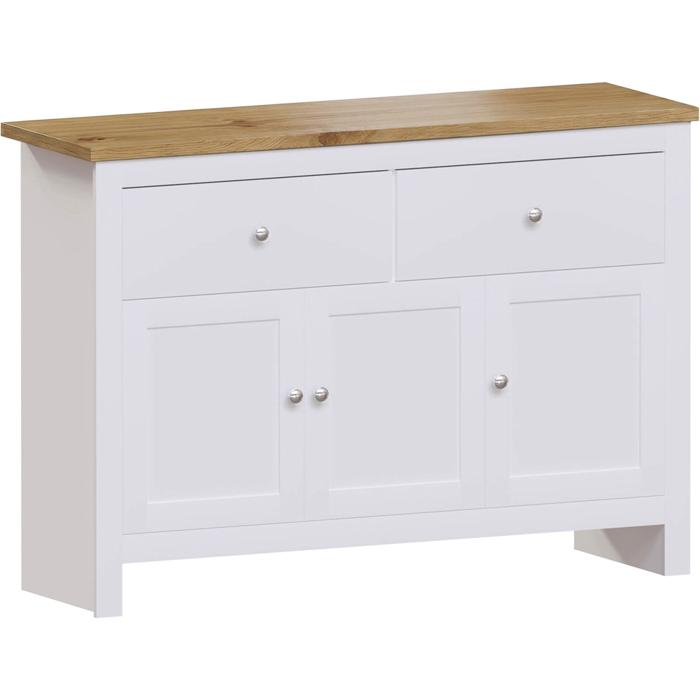 VIDA DESIGNS Arlington 3 Door 2 Drawer White Sideboard Image 2