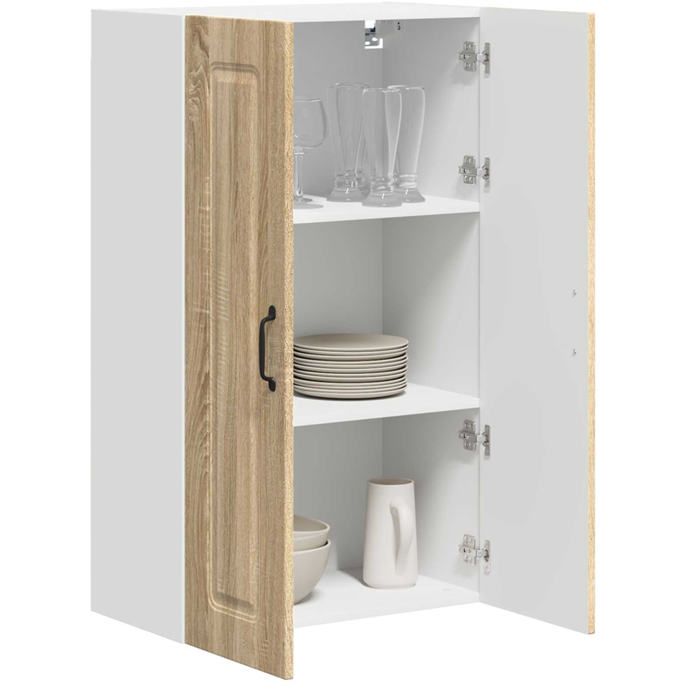 vidaXL 2 Door Sonoma Oak Kitchen Wall Cabinet Image 3