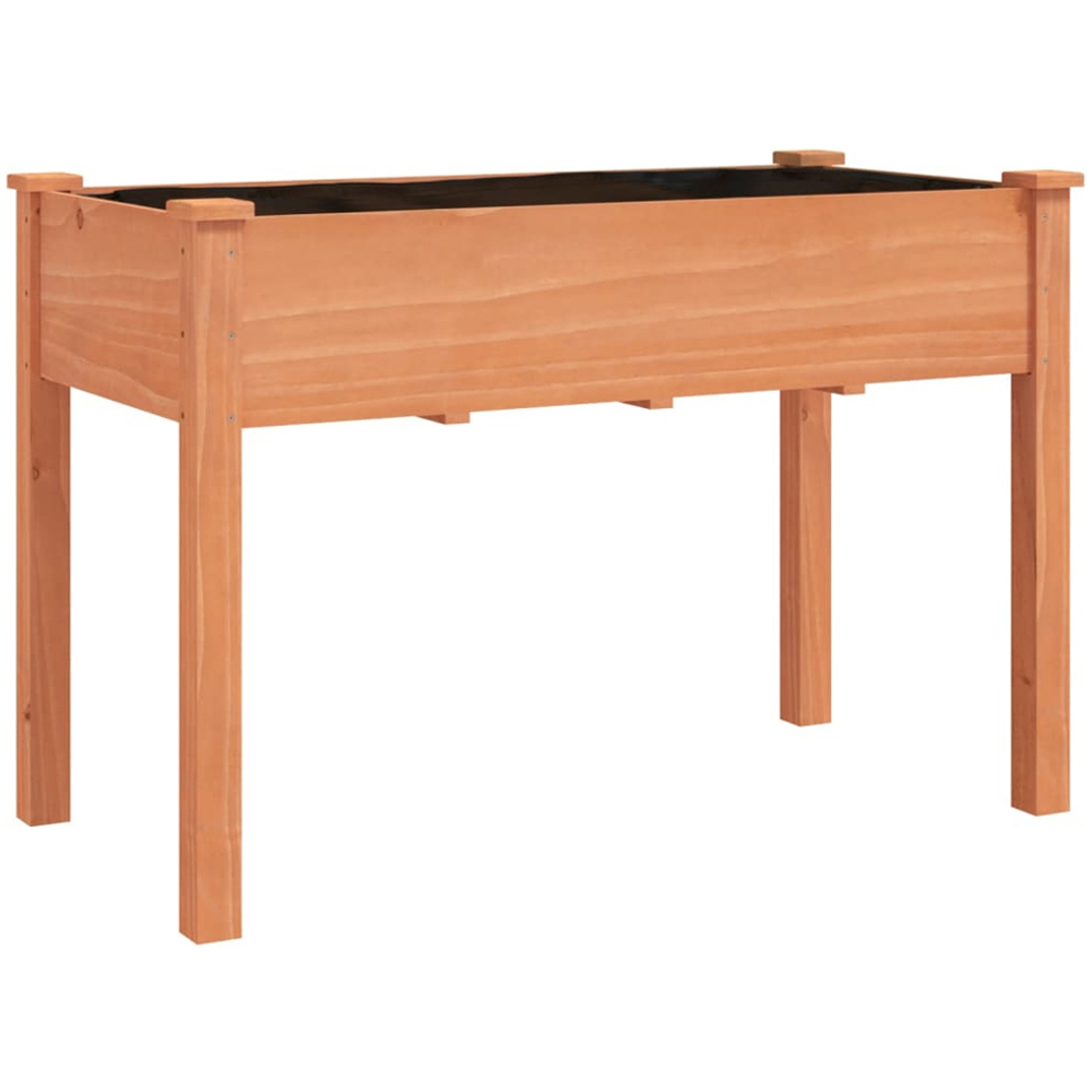 vidaXL Brown Fir Wood Raised Garden Bed 76 x 118 x 59cm Image 1