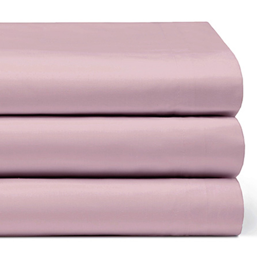 Serene Super King Blush Flat Bed Sheet Image 2