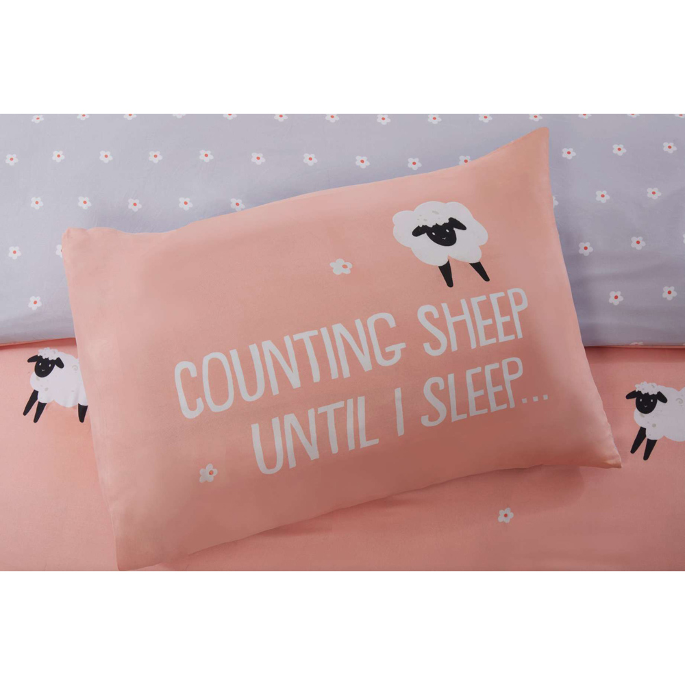Rapport Home Counting Sheep Single Blush Duvet Set  Image 3