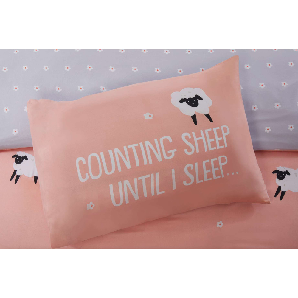 Rapport Home Counting Sheep Single Blush Duvet Set Image 3
