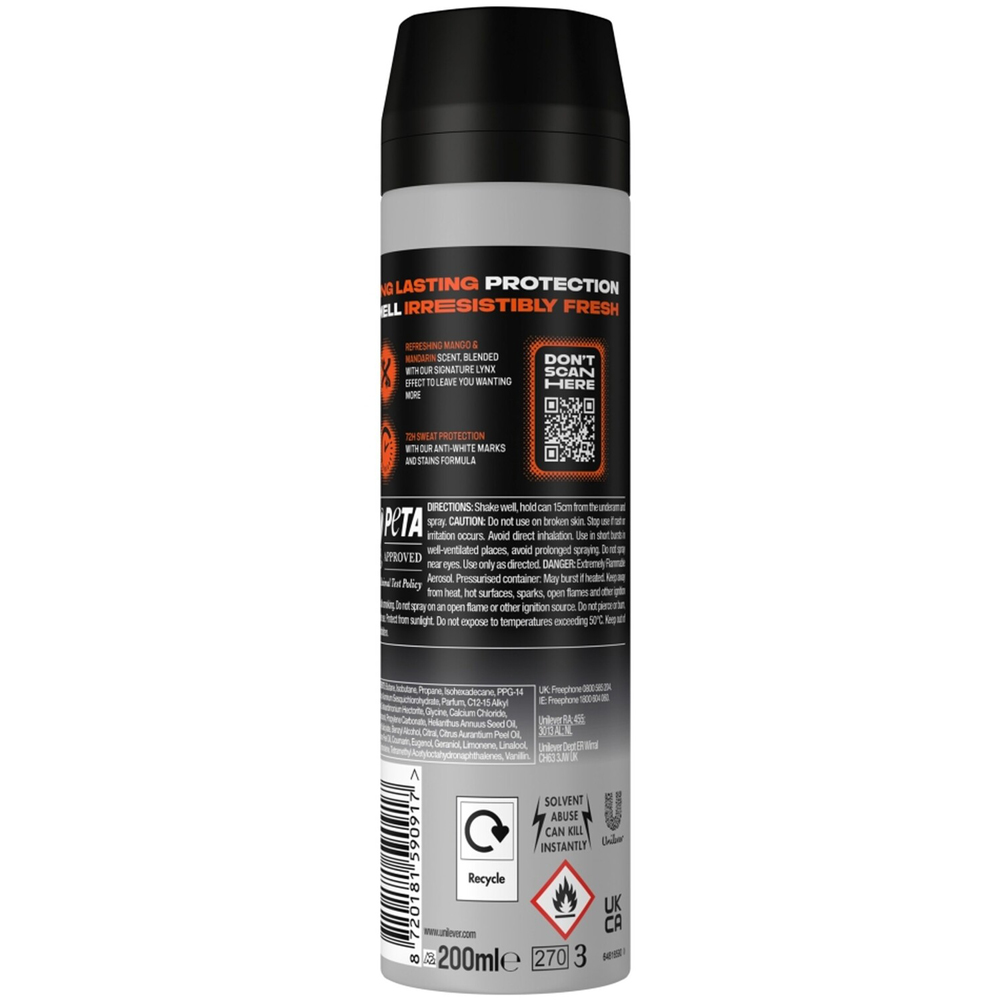 Lynx Anti Perspirant Deodorant Spray 200ml Sunset Fresh Image 2