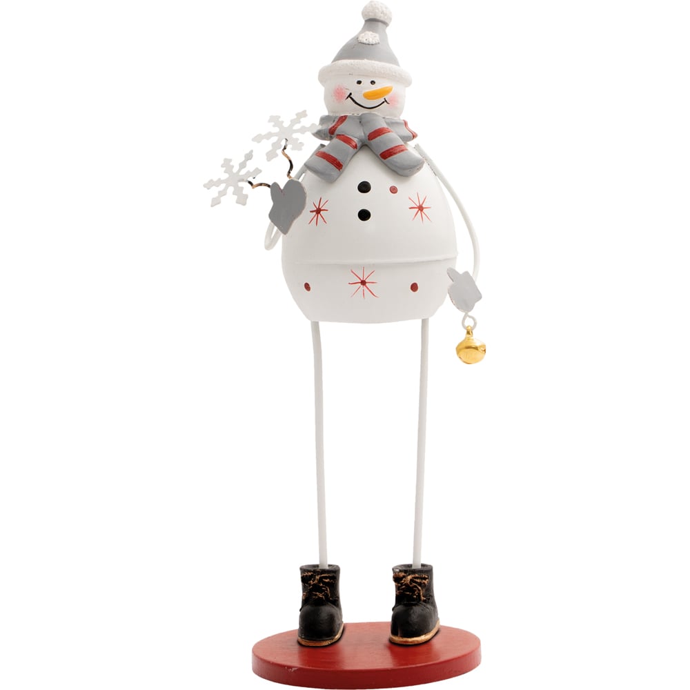 St Helens Metal Snowman Decoration Image 1