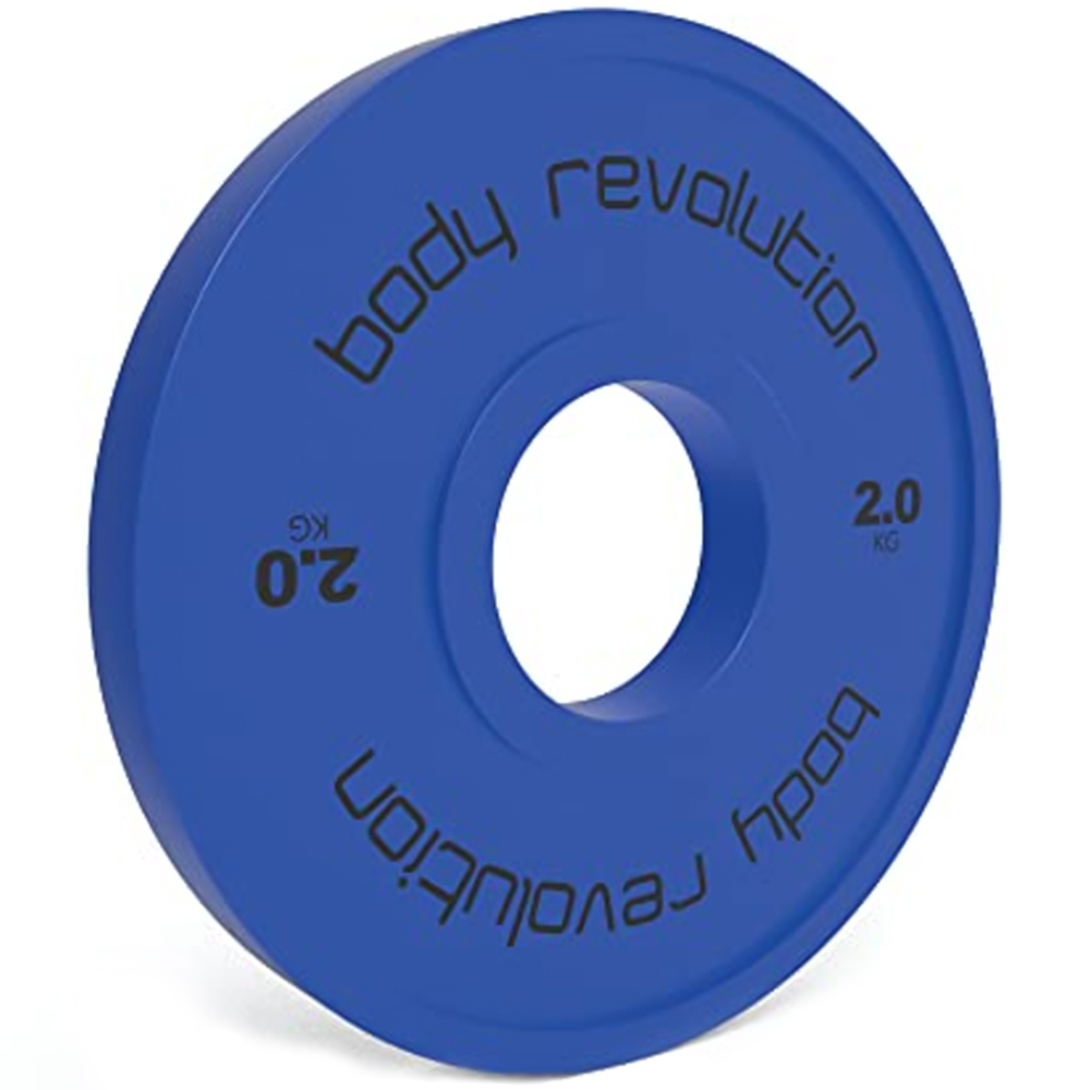 Body Revolution Fractional Bumper Plates 2kg 2 Pack Image 1