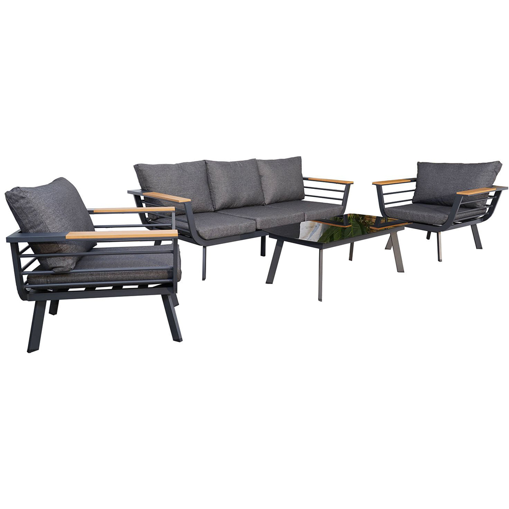 Saltram Sofa Set - Grey Image 4