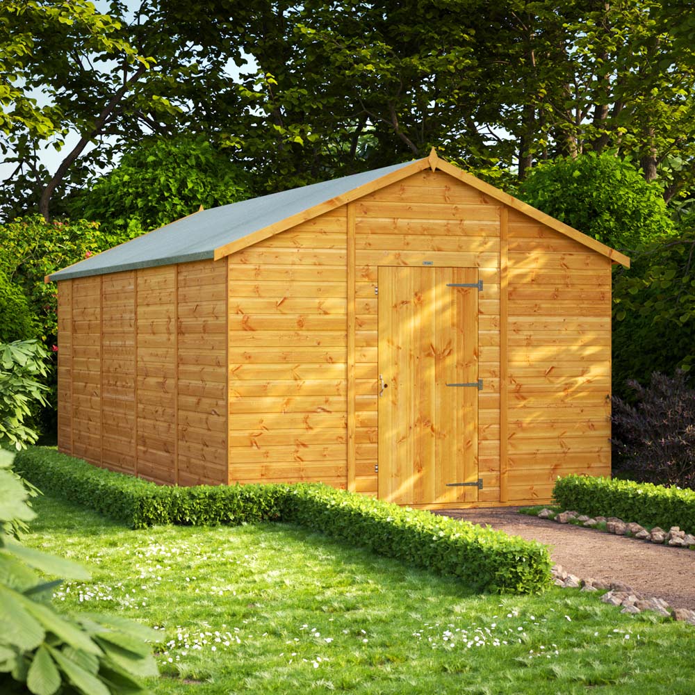 Power Sheds 18 x 10ft Apex Wooden Shed Image 2