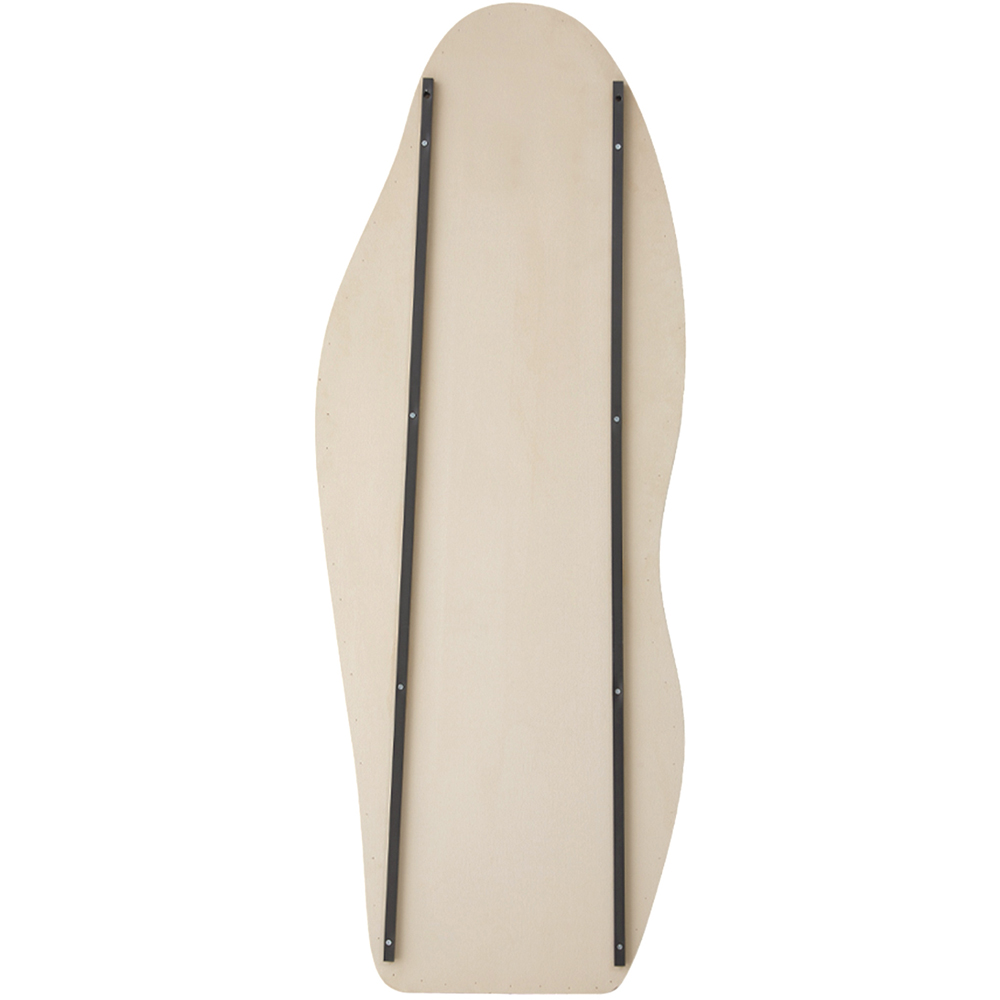 Living and Home Khaki Irregular Full Length Fleece Frame Mirror 160 x 60cm Image 4