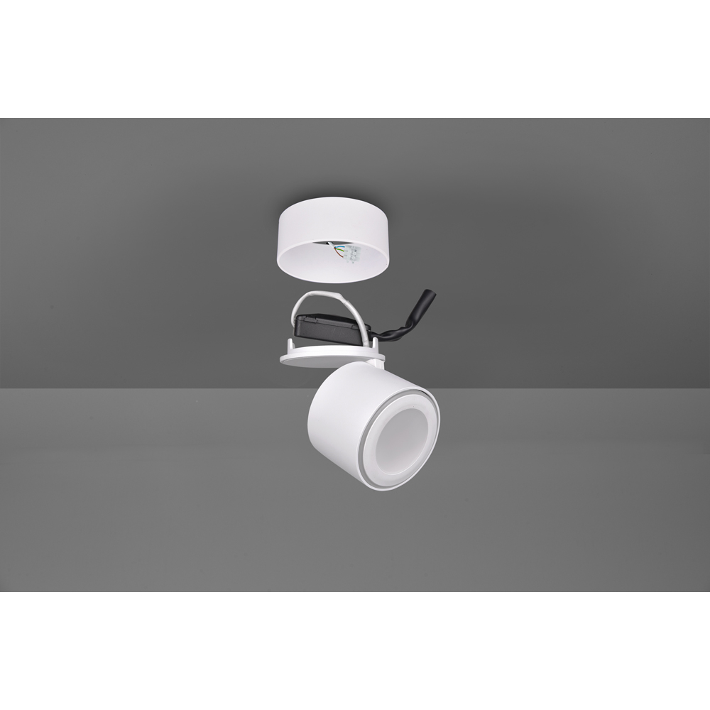 TRIO Taurus White Matt Integrated LED Ceiling Light Image 6