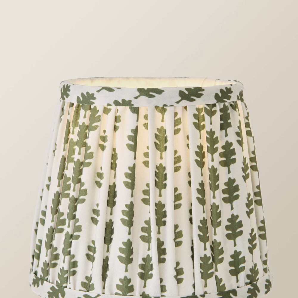 ValueLights Grange Green Floral Pleated Extra Small Lamp Shade 16cm Image 3