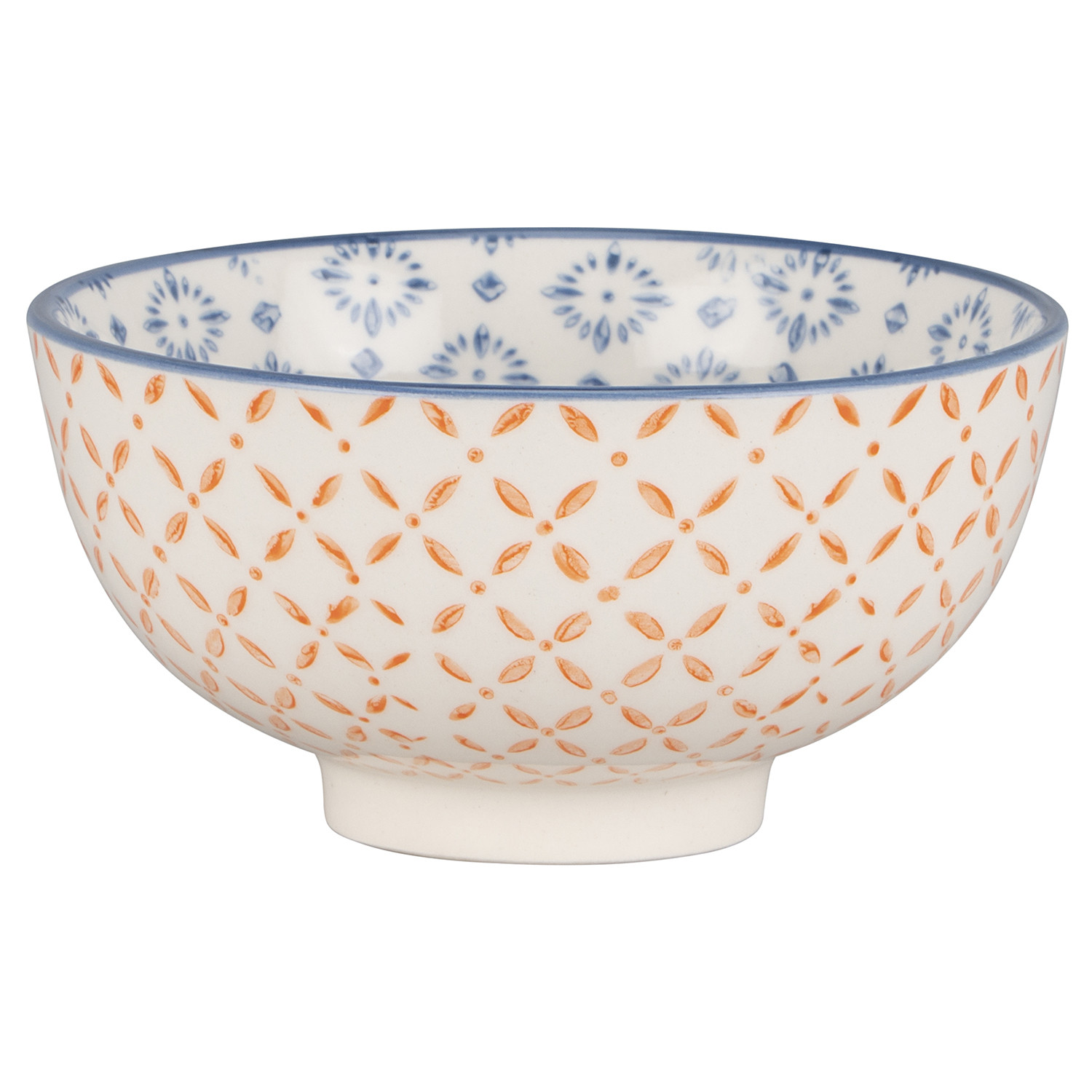 Amari Bowl - Orange & Navy / Small Image 1