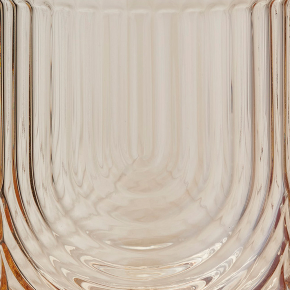 Wilko Ribbed Arch Glass Tumbler 400ml Image 6