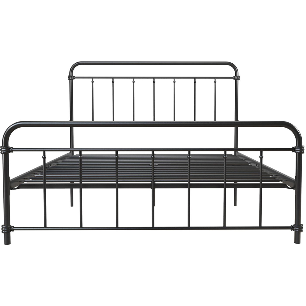 Dorel Wallace King Size Black Metal Bed Frame Image 2