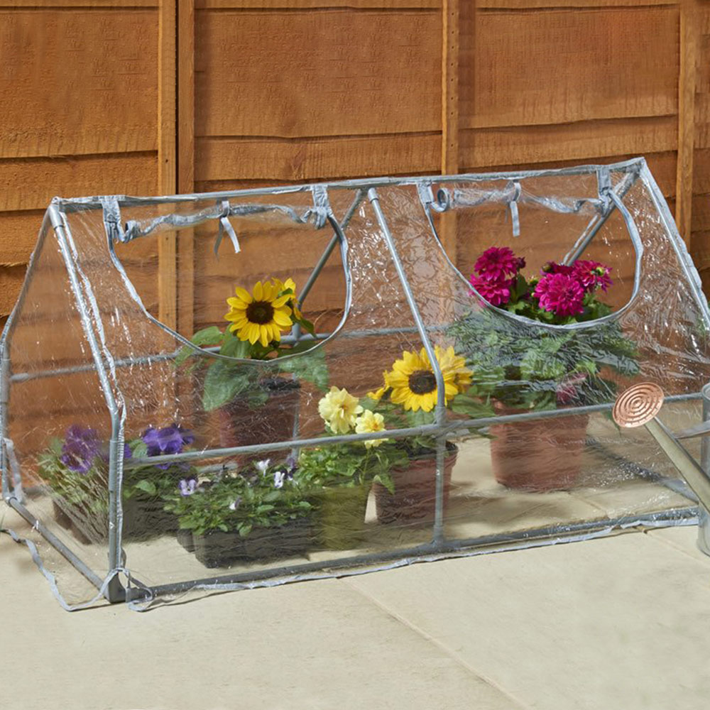 Wilko PVC Cloche Greenhouse with 2 Openings H60 x W120 x D60cm Image 2