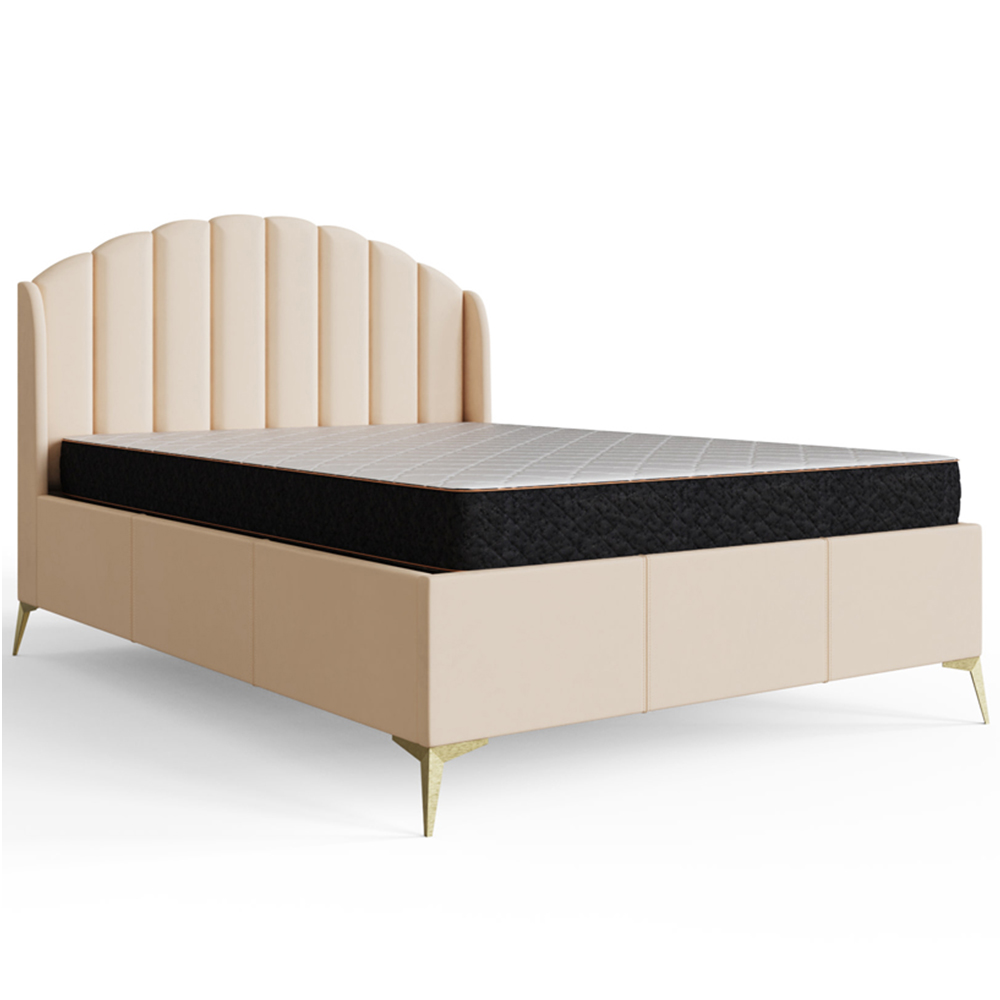 GFW Pettine Double Pink End Lift Ottoman Storage Bed Image 4