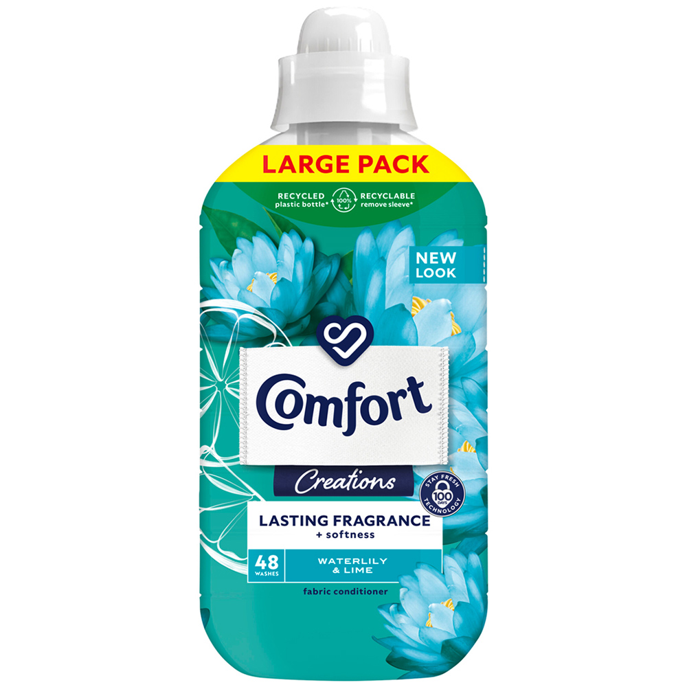 Comfort Creations Waterlily and Lime Fabric Conditioner 48 Washes 1.44L Image 1