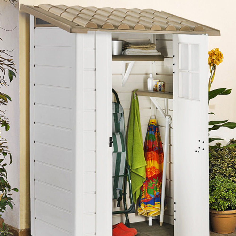 Shire 4 x 2ft Tuscany Evo 100 Plastic Garden Shed Image 3