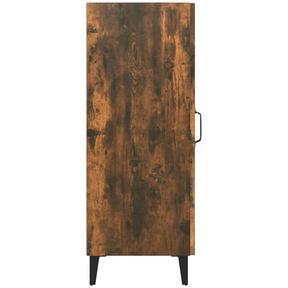 vidaXL Single Door Smoked Oak Narrow Sideboard Image 7