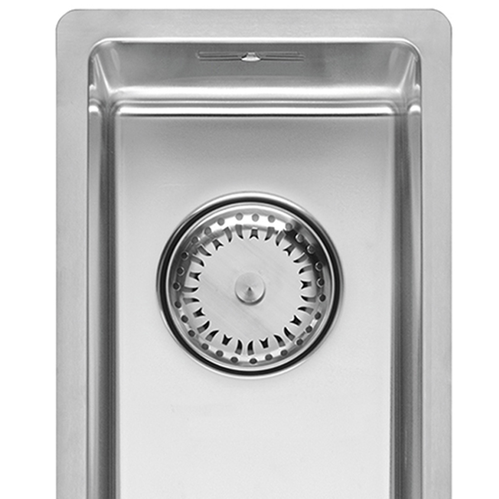 Reginox New York Silver Half Bowl Sink 180 x 400mm Image 2