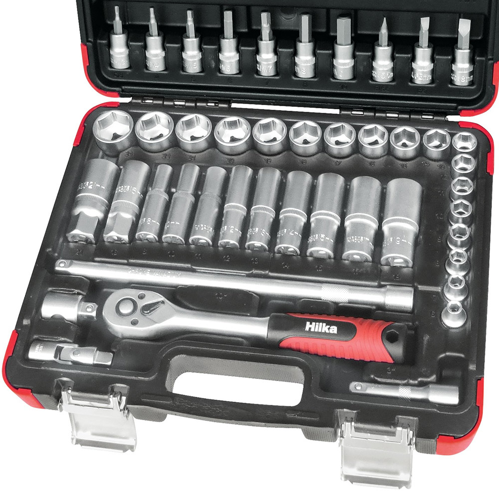 Hilka 58 Piece Drive Metric Socket Set Image 3