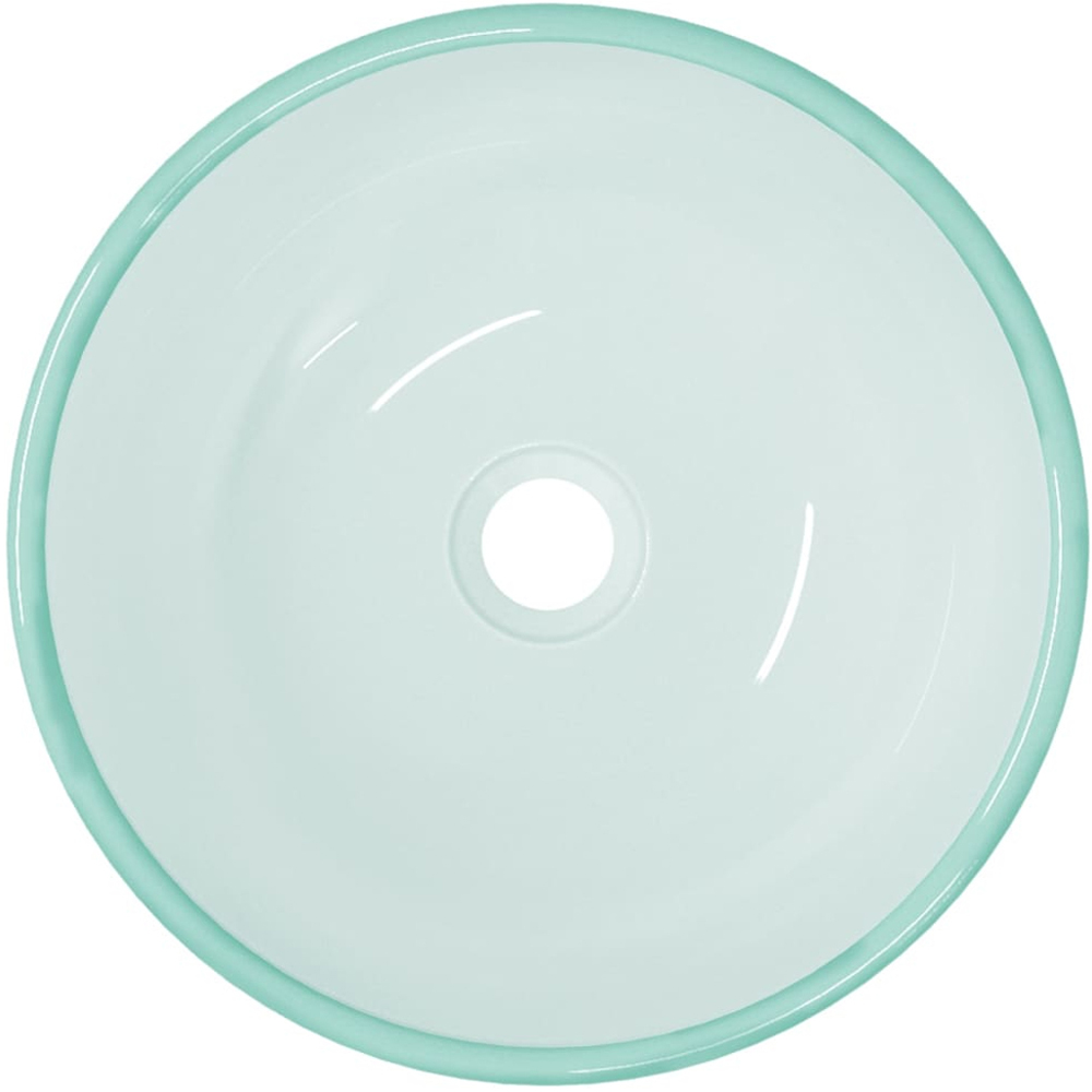 vidaXL Frosted Tempered Glass Round Wash Basin 120 x 350mm Image 2