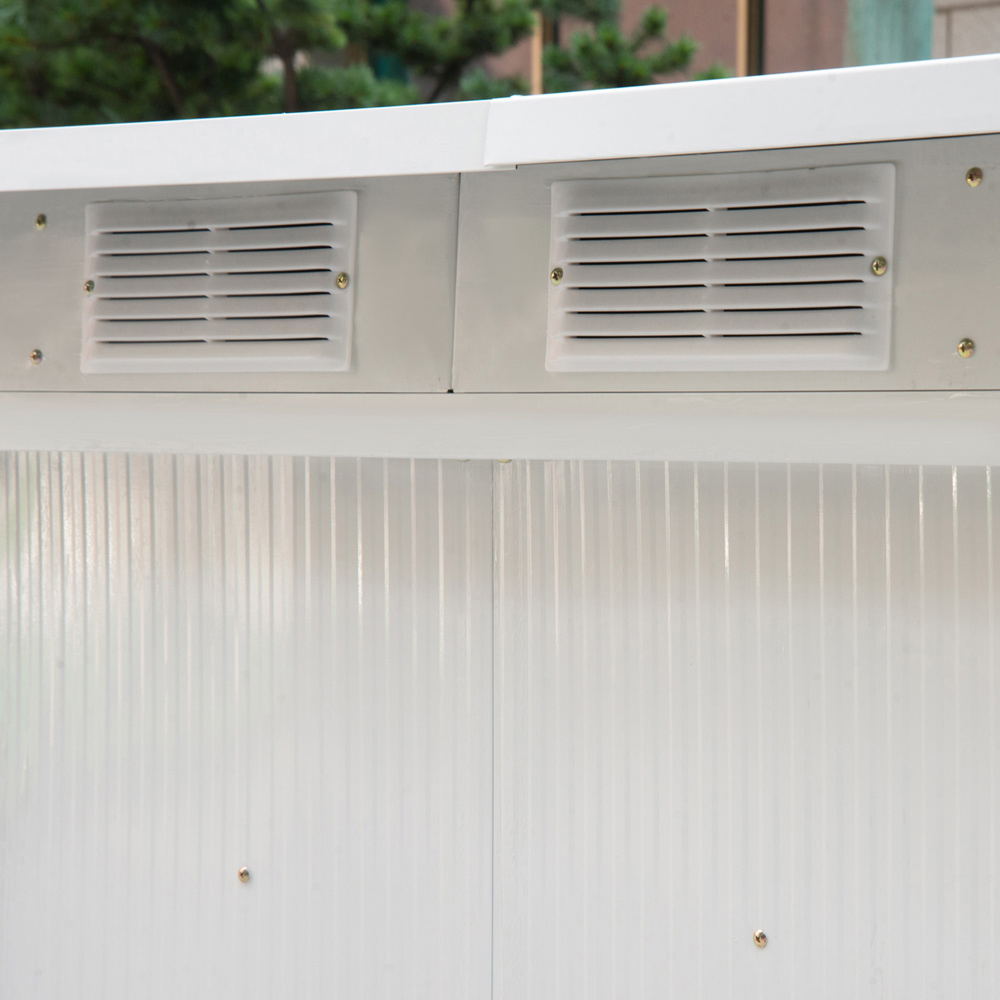 Outsunny 9x4.25ft Metal Storage Shed Image 4