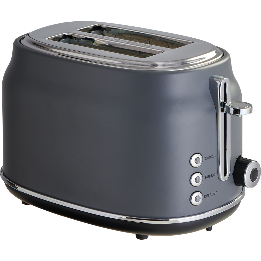 Wilko Matt Grey 2Slice Toaster Wilko