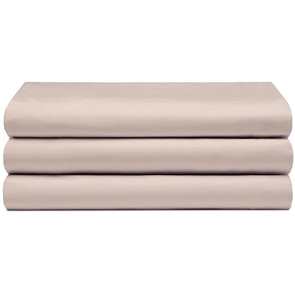 Serene Double Cream Flat Bed Sheet Image 1