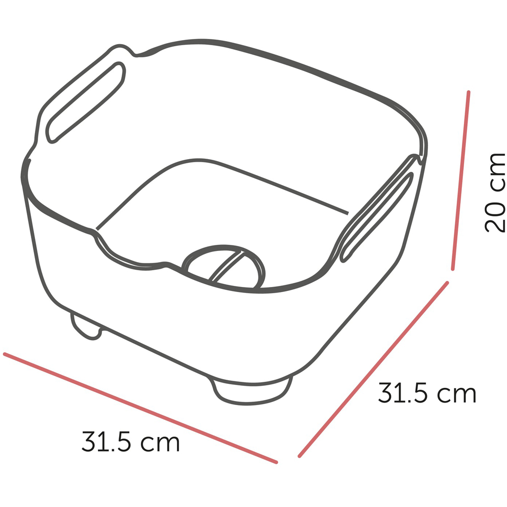 ReBorn Dark Grey Deep Washing Up Bowl with Handles 9L Image 9