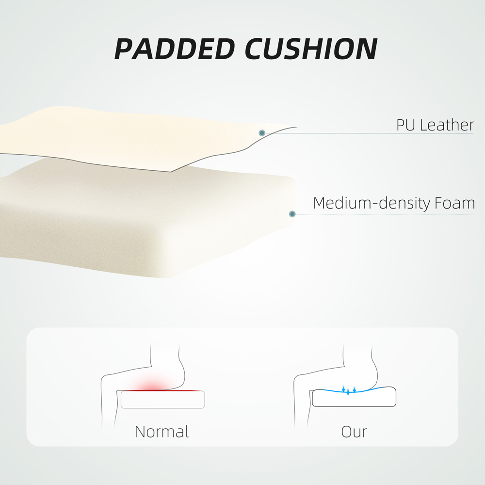 Portland Cream Recliner Executive Office Chair with Footrest Image 4