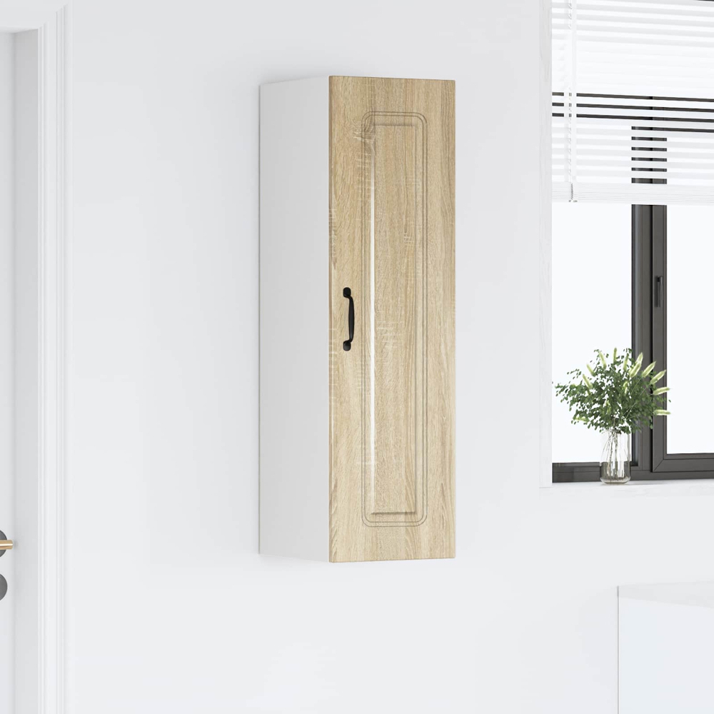vidaXL Single Door Sonoma Oak Kitchen Wall Cabinet Image 9