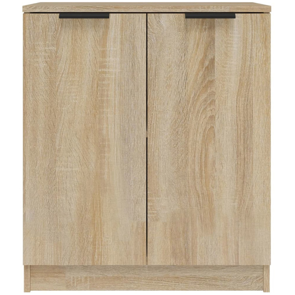 vidaXL 2 Door Sonoma Oak Sideboard Set of 2 Image 4