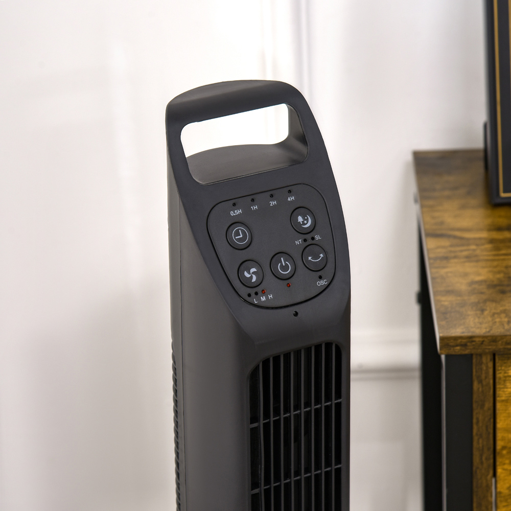 HOMCOM Black 3 Speed Remote Fan Image 3