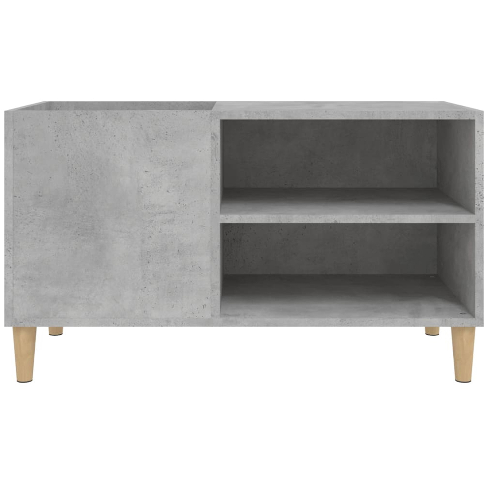 vidaXL 2 Shelf Concrete Grey Record Cabinet Image 4