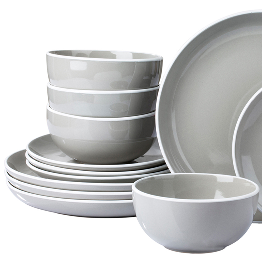 Waterside Grey 12 Piece Dinner Set Image 2