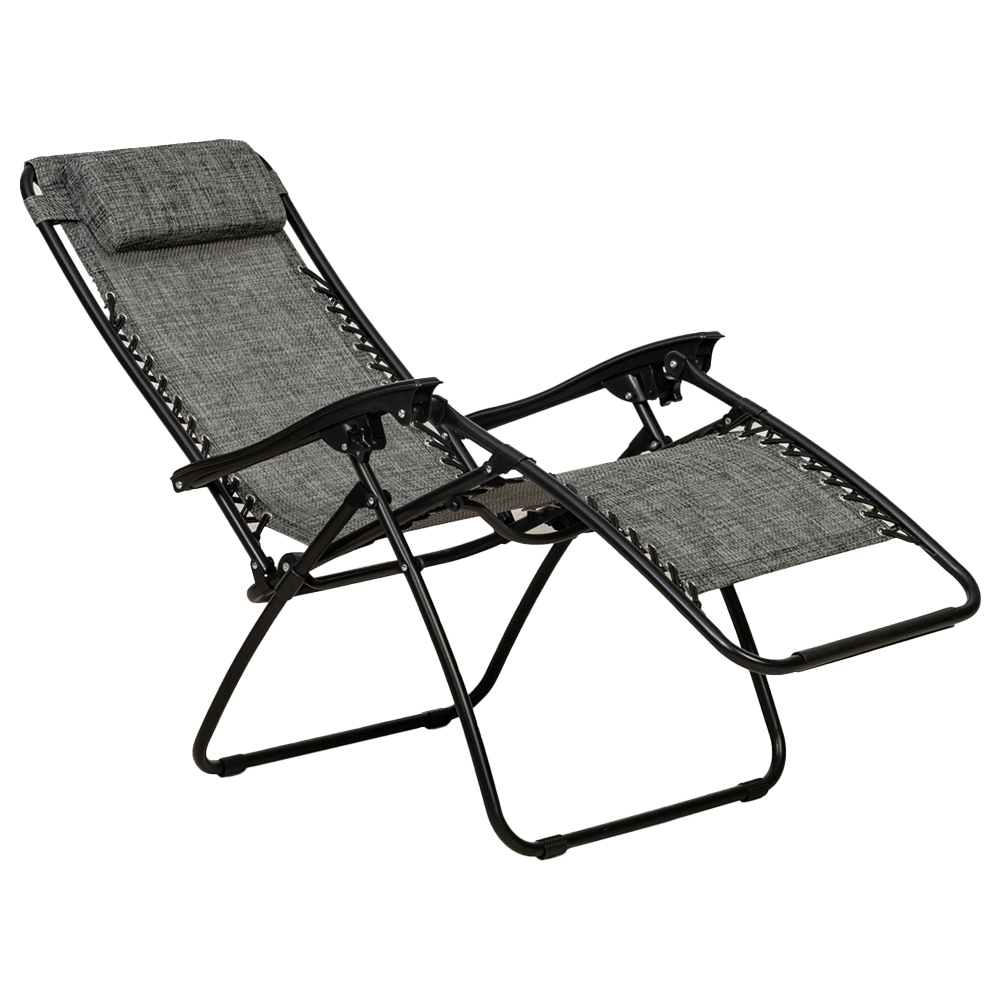 Royalcraft Set of 2 Grey Zero Gravity Relaxer Chairs Image 3